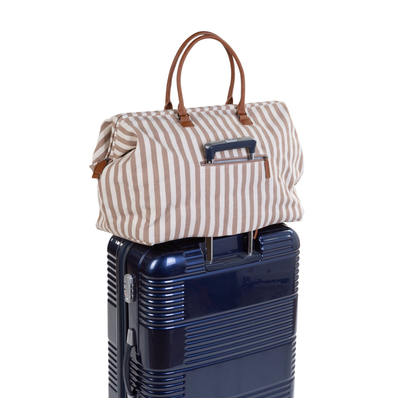 Mommy Bag ® Sac à Langer - Rayures - Nude/Terracotta (Childhome) - Image 8