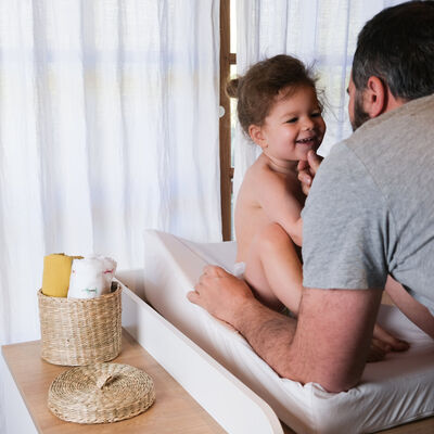 Matelas &agrave; langer inclin&eacute; Sofalange&reg; Blanc