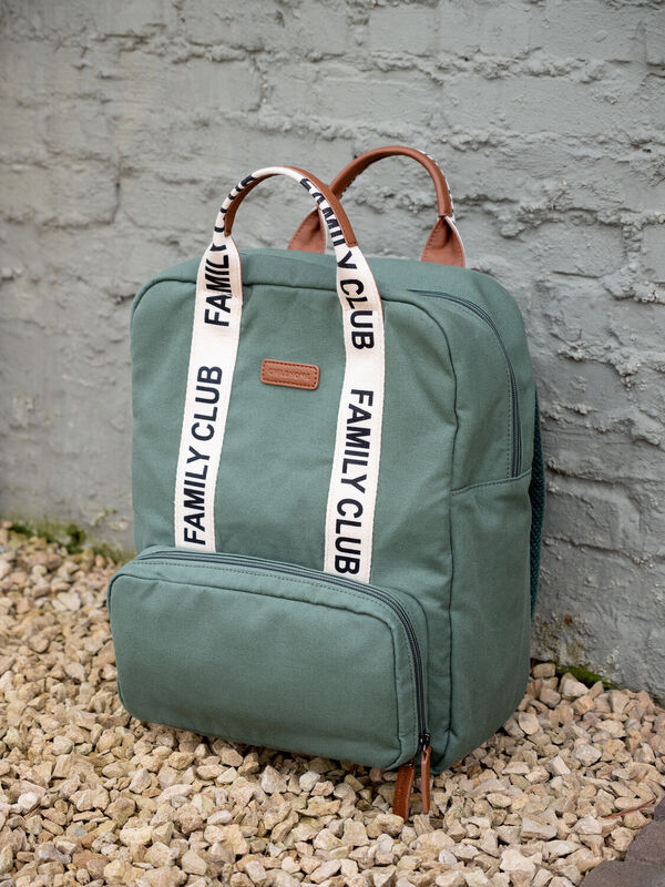Nursery backpack Family Club Signature Canvas green