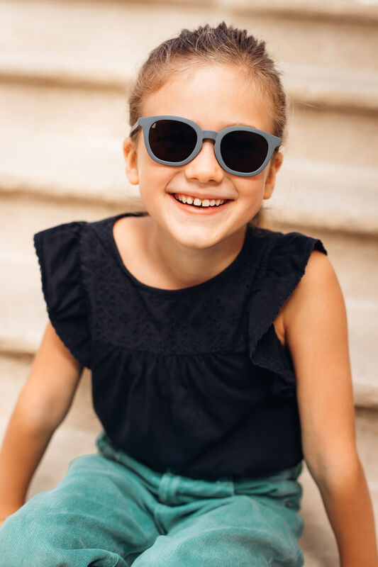 Lunettes 4-6 ans Square Sunny Gris min&eacute;ral
