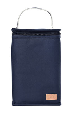 Insulated lunch pouch dark blue