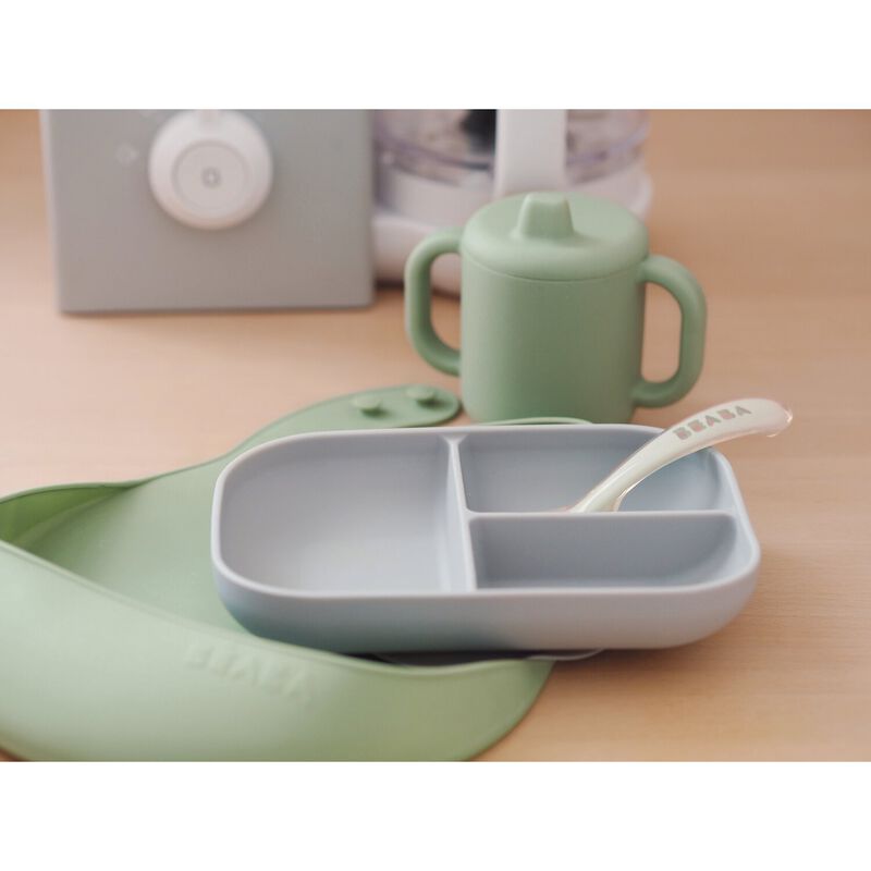 The essentials meal set grey / sage green