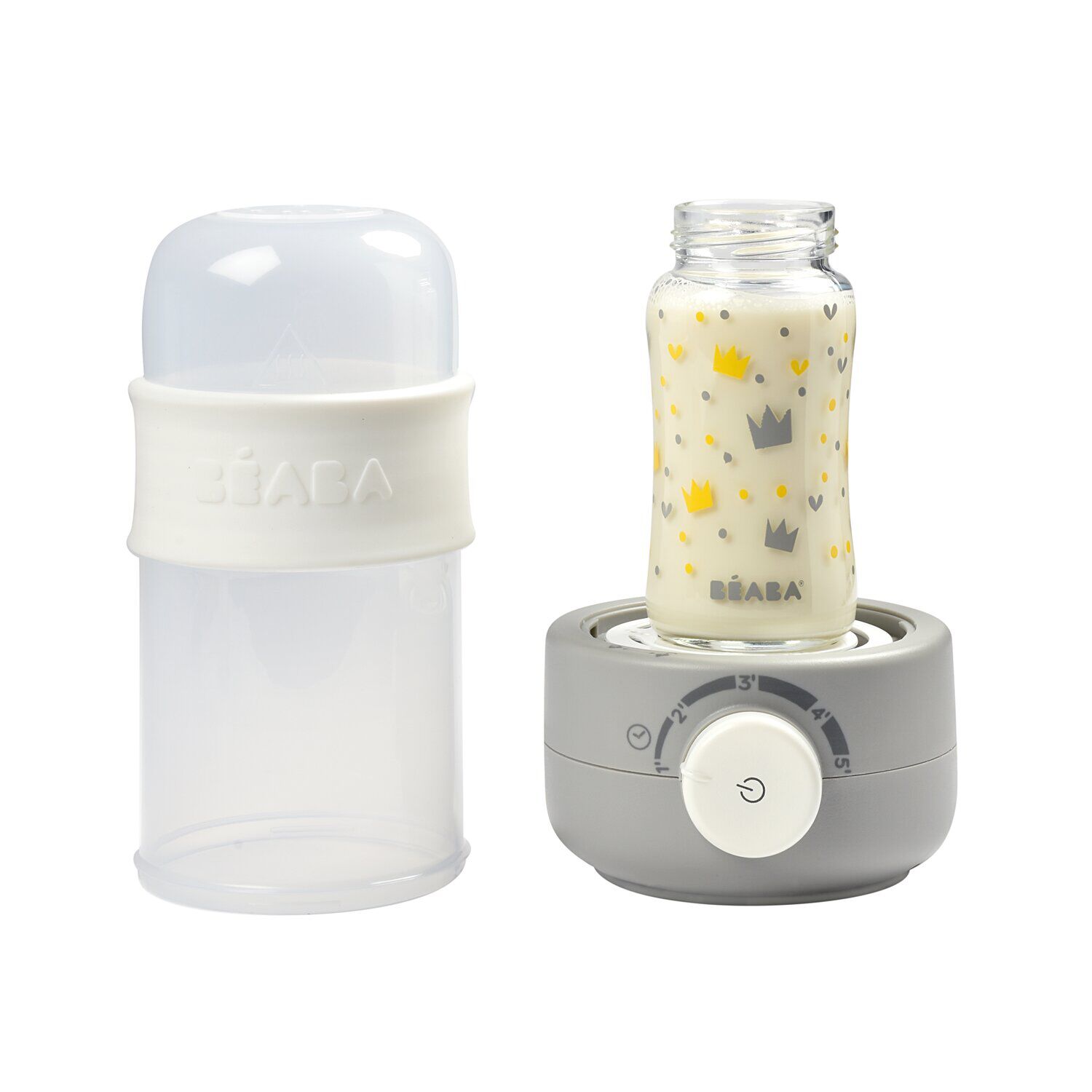 Babymilk Second Flaschenwarmer grey