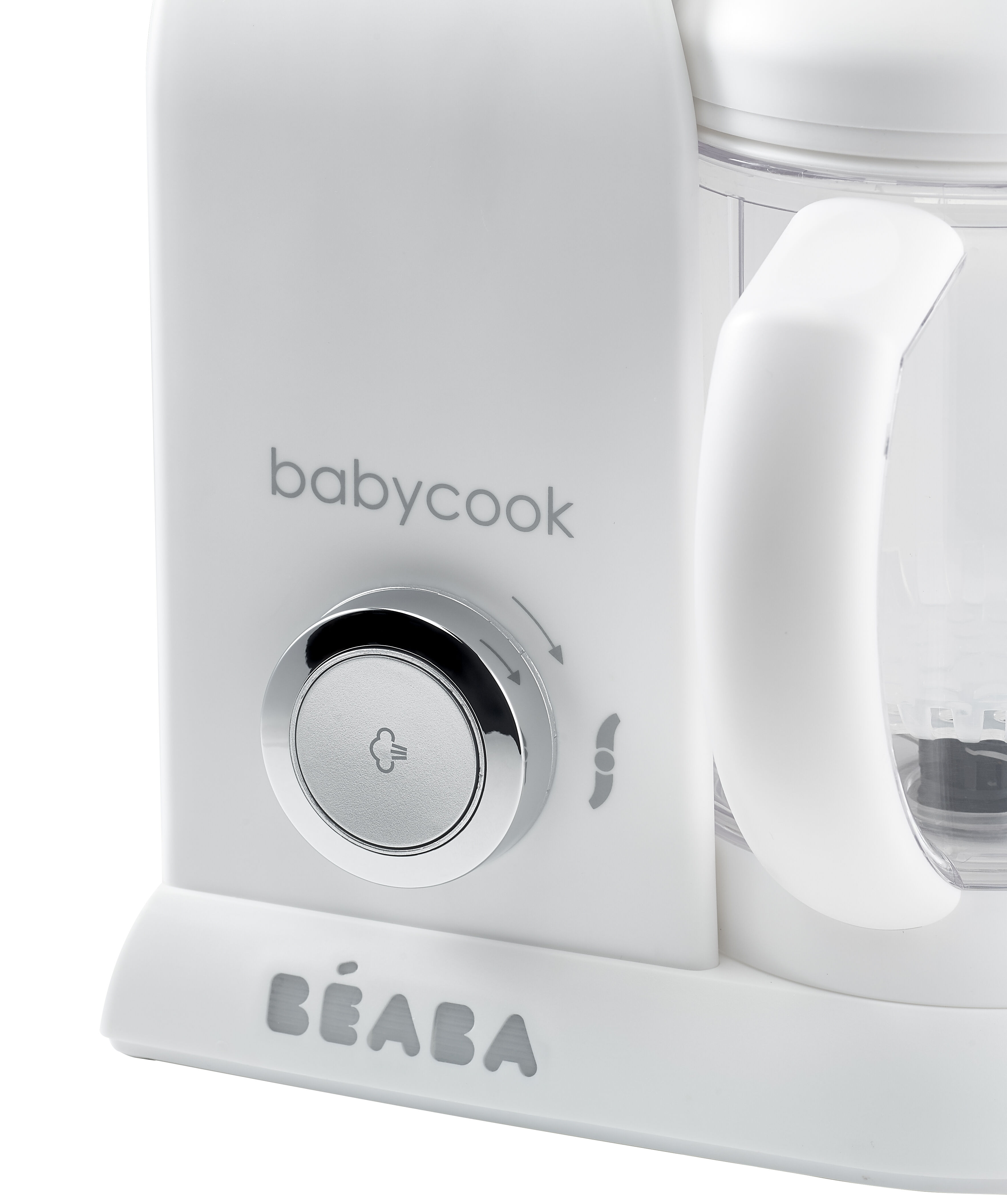 Robot de cocina 4-en-1 UK IMPORT - Color: Blanco/Plata Béaba BABYCOOK SOLO Edición Silver/White 
