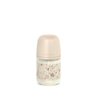Glass feeding bottle with teat SX Pro 120 ml flow rate S Wonderland