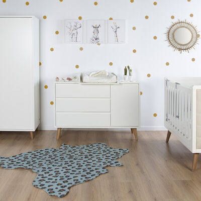 Retro Rio White - Cot Bed - 60x120 Cm 