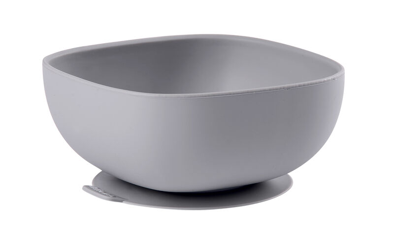 Silicone Suction Bowl grey 1.0