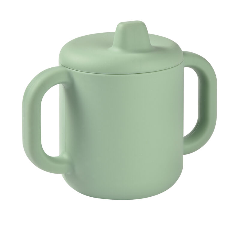 Silicone learning cup sage green 2