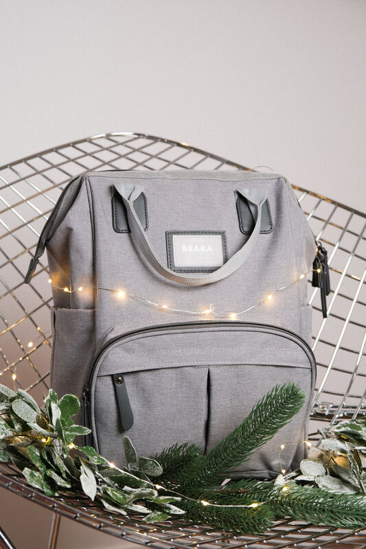 Wellington changing bag heather grey