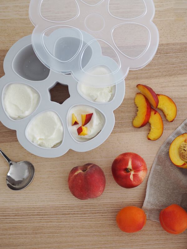 Multiportions Silicone Babyfood Freezer Tray, baby freezer portions 6 X 150ml - Light Mist