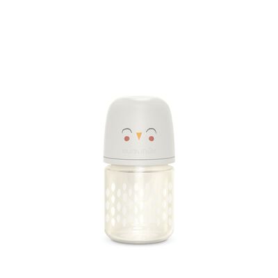 Biberon en verre avec t&eacute;tine SX Pro 120 ml d&eacute;bit S Bonhomia