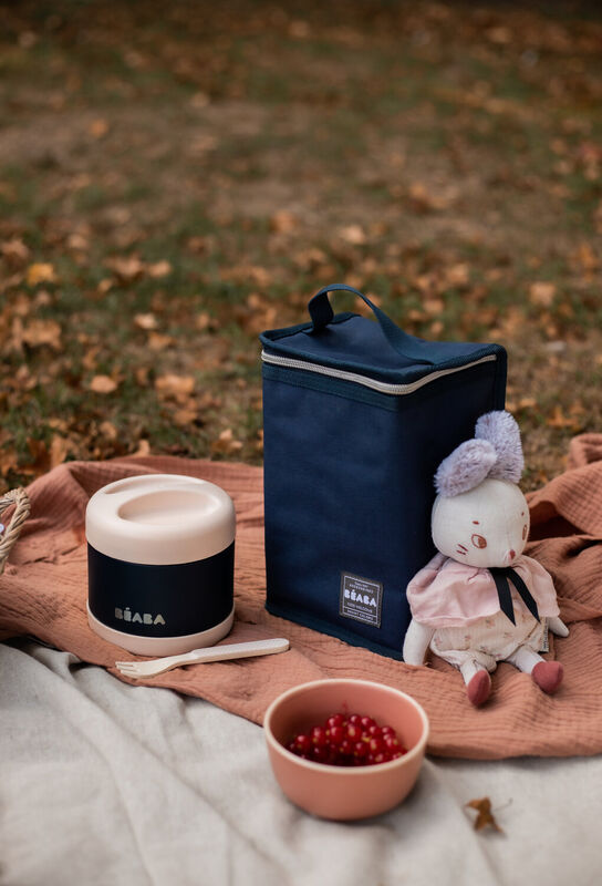 Thermo Portion Stainless Steel Isothermal Portion Container500 ml (Light pink/Night blue)