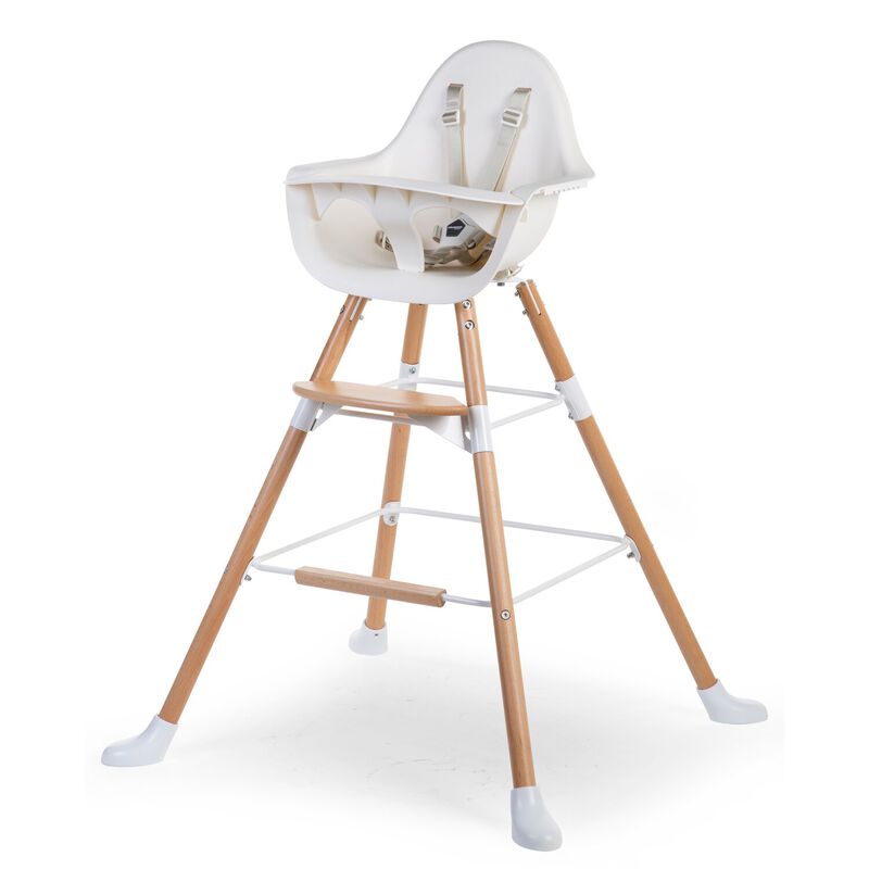 Childhome Evolu Extra Set Long Legs & Footrest - Natural Whi