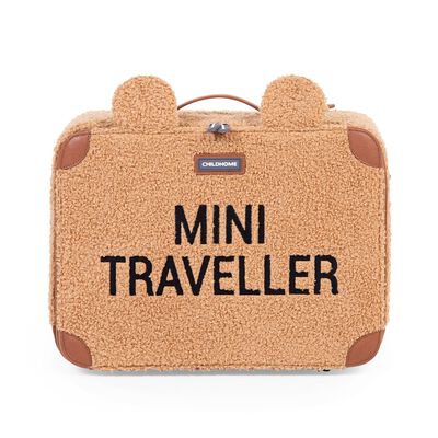 Suitcase Mini Traveller Teddy brown