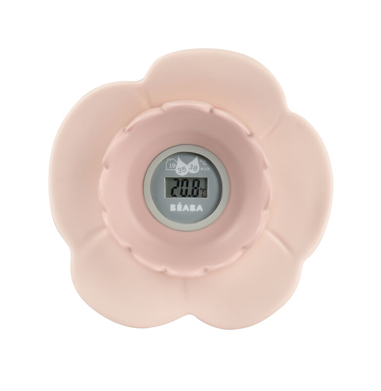 Thermomètre de bain Lotus old pink