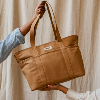 Wickeltasche Madrid - Ocker