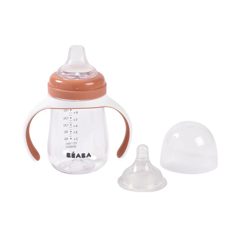 2 in 1 Training Bottle 210ml TERRACOTTA