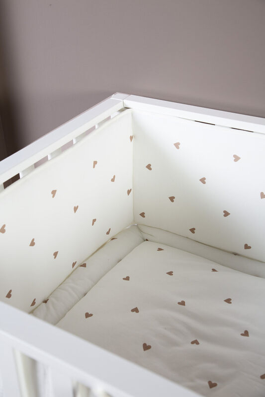 Tappetino box/Lettino 75x95 jersey cuori 