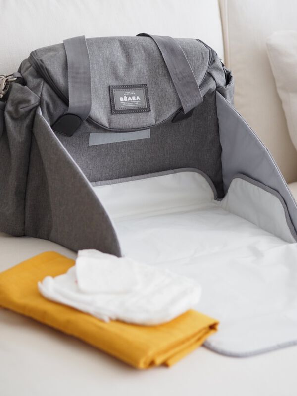 Sydney Diaper Bag - heather grey