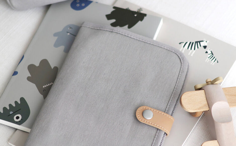 Health book cover pearl grey