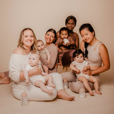 Biberon anti-colique ZERO.ZERO 180 ml - Sp&eacute;cial Allaitement Almond