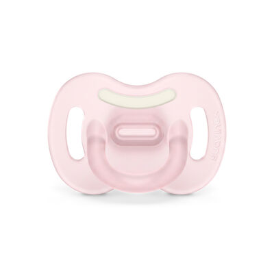 Succhietto Smoothie SX Pro 0-6M Glow in the Dark (Interamente in silicone) - Pink