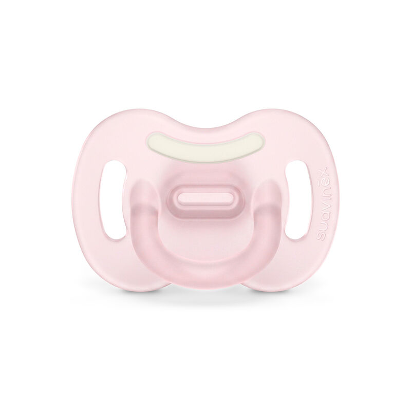 Succhietto Smoothie SX Pro 0-6M Glow in the Dark (Interamente in silicone) - Pink