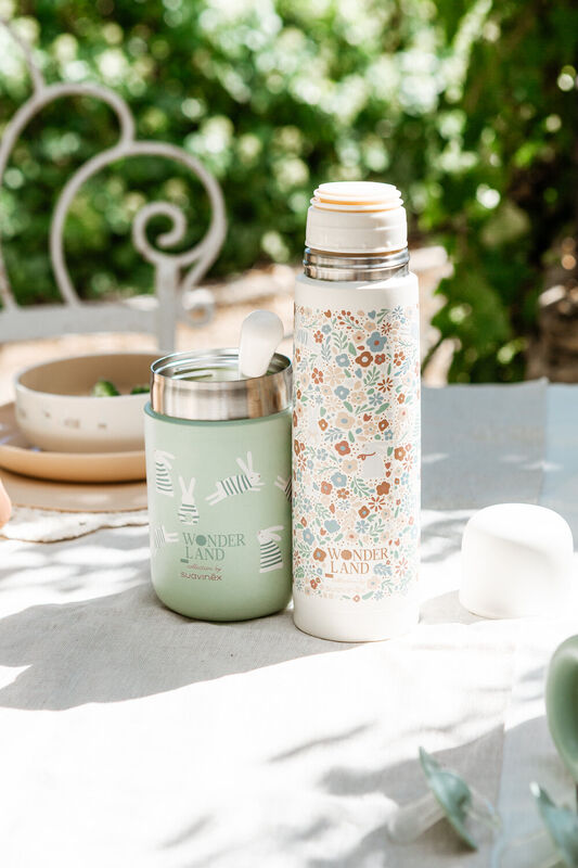 Wonderland 500ml insulated bottle - Liberty Beige