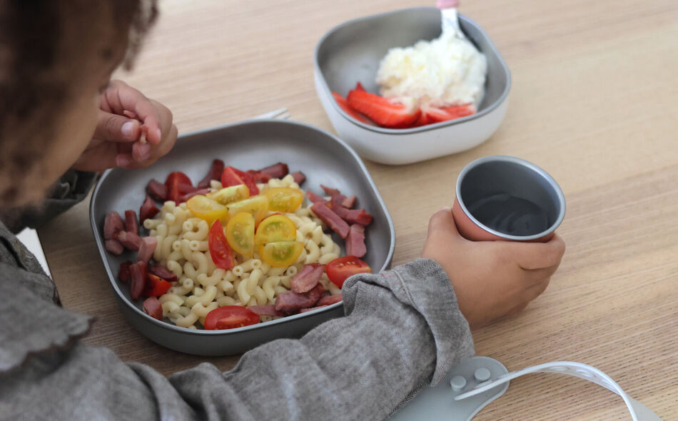 RVS Maaltijdset voor Magnetrongebruik - Terracotta