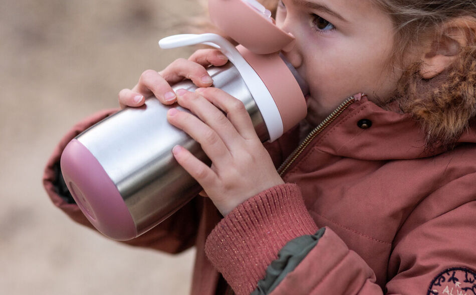 Stainless steel bottle 350 ml old pink
