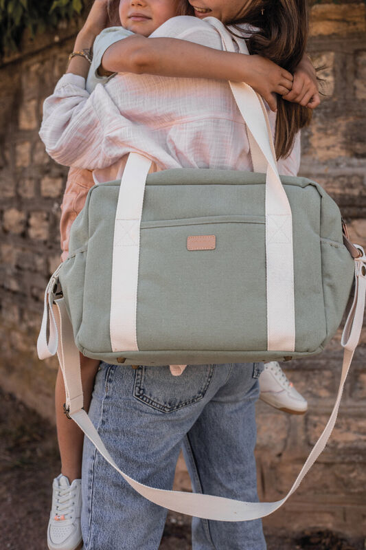 Bolso cambiador Paris sage green