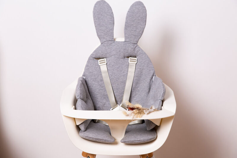 Cushion Rabbit jersey grey 