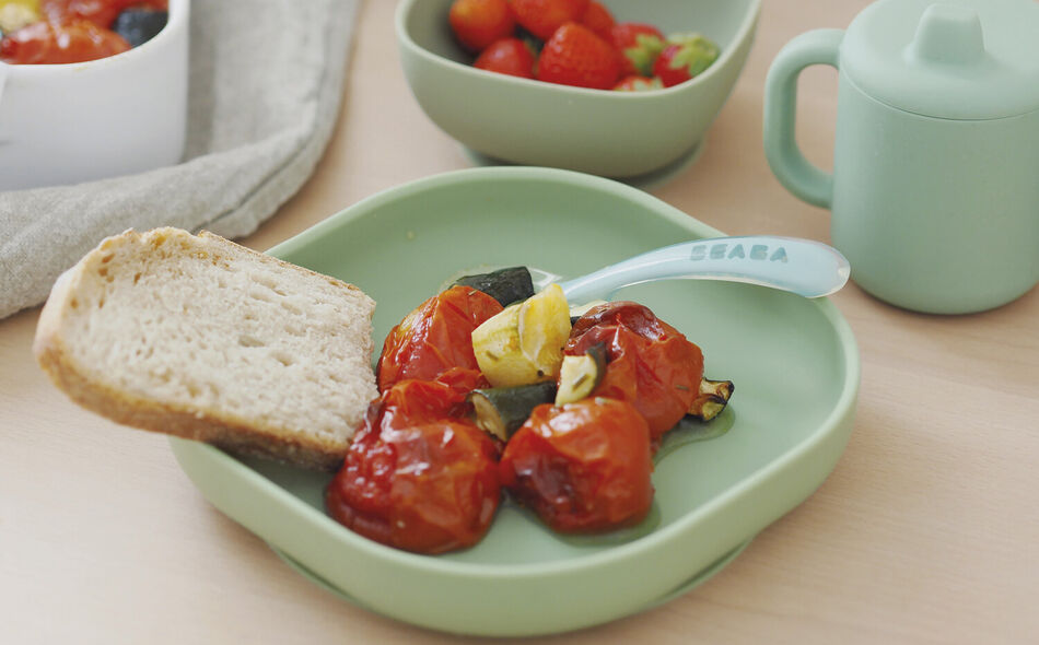 Silicone Suction Plate -  Sage Green