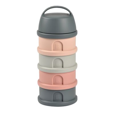 Formula & Snack Container - Mineral grey /pink