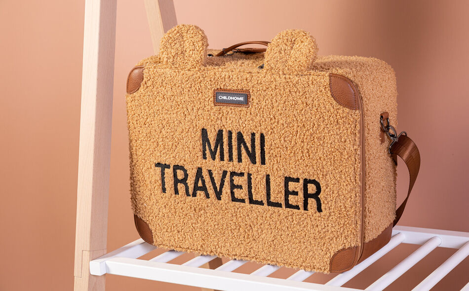Mini Traveller Kinderkoffer - Teddy Braun