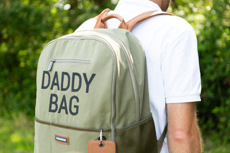 Nursery backpack Daddy Bag Canvas kaki