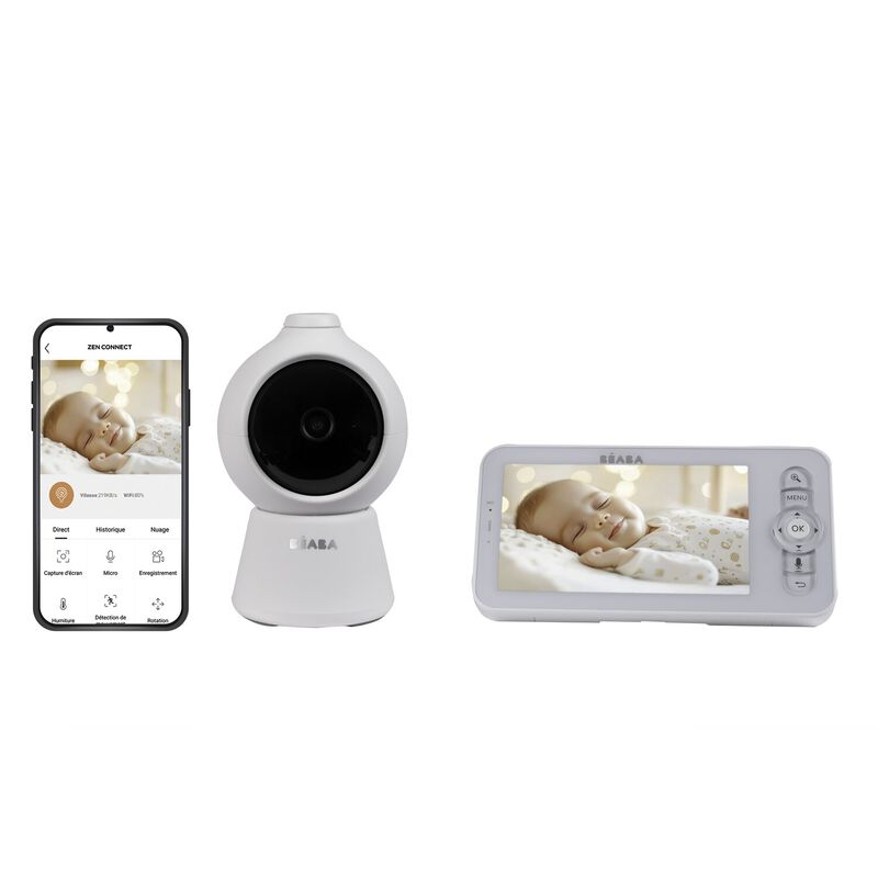 Ecoute b&eacute;b&eacute; vid&eacute;o Zen Smart AI - Blanc