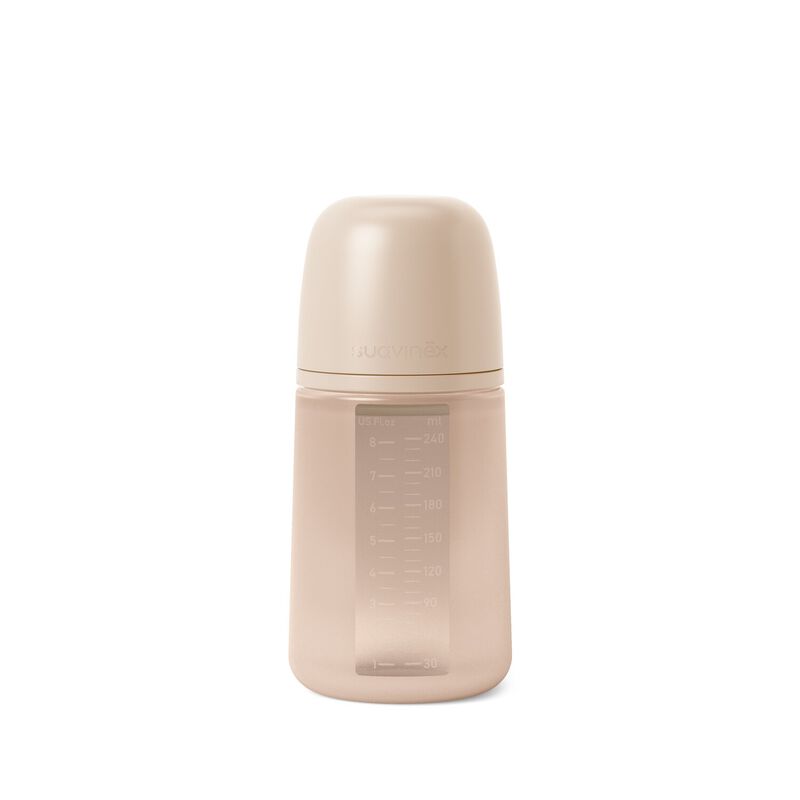 Colour Essence SX Pro 240 ml M flow silicone feeding bottle with teat Pink