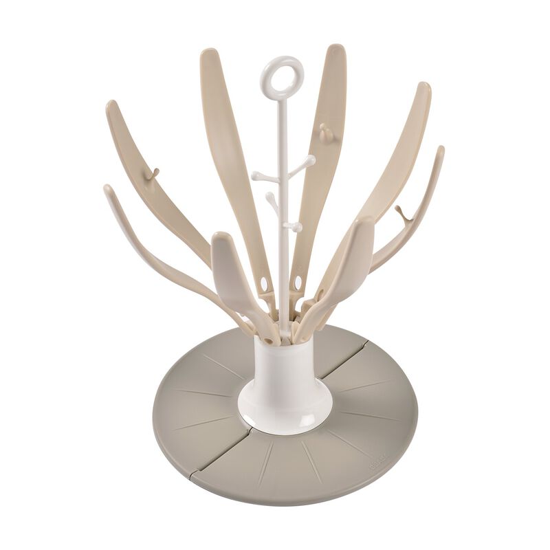 Abtropfst&auml;nder Flower, faltbar - Lehmfarbe 