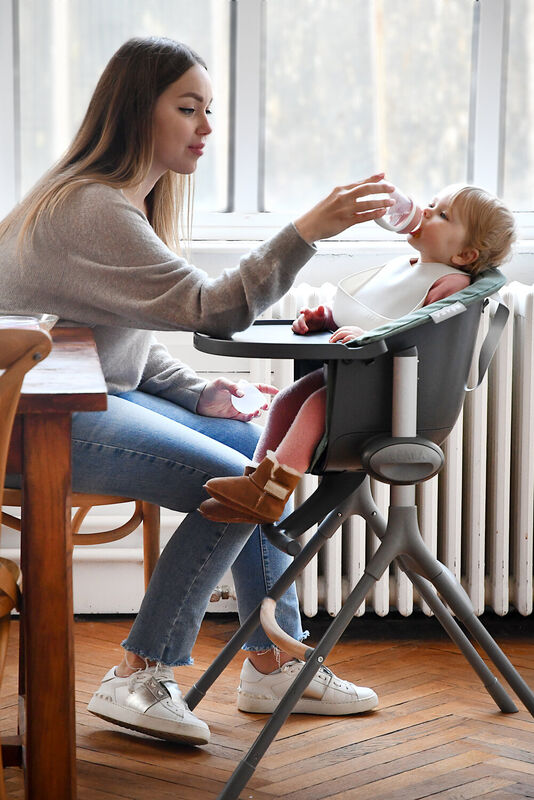 Up & Down High Chair dark grey