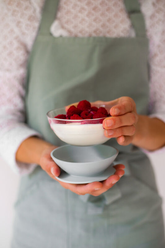 Coffret repas verre Eucalyptus/Rose