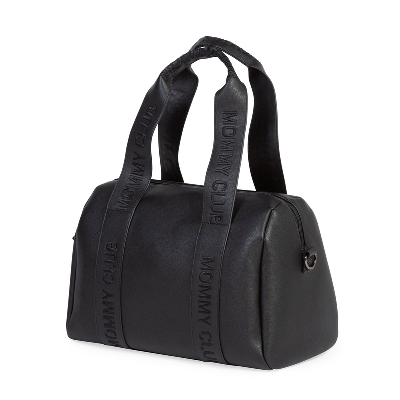 Mommy Club Nursery Bag Mommy bag Nappy Bag  - Simili Leather Black 