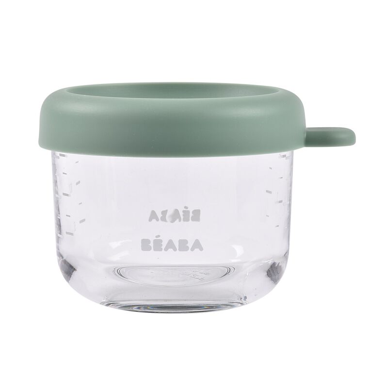 Glass Baby Food Jars 150ML - Sage Green 
