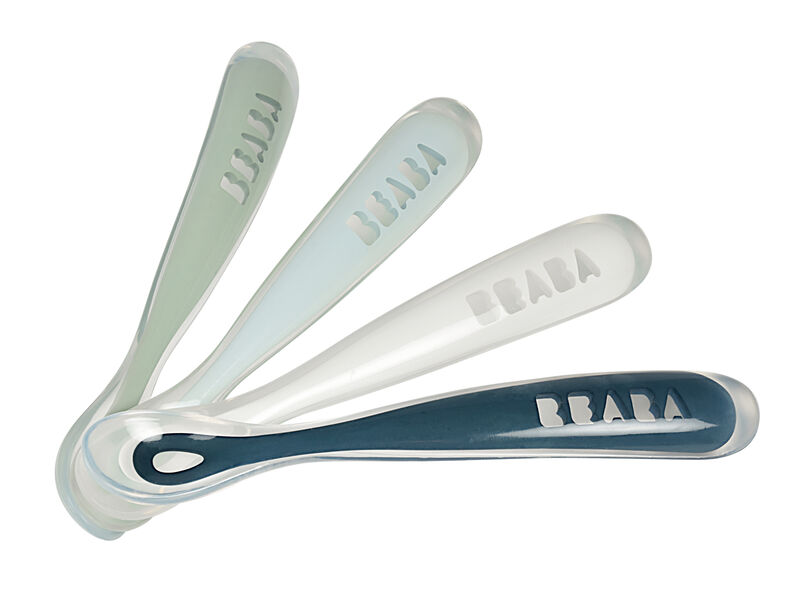Set of 4 Easy-Grip 1st Stage Silicone Spoons