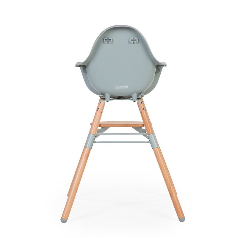 Evolu Chaise Haute - Réglable En Hauteur (50-75 Cm/*90 Cm) - Naturel Menthe (Childhome) - Image 6