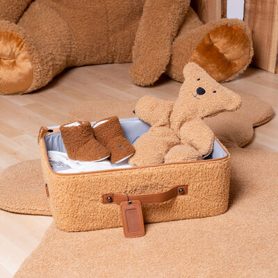 Suitcase Mini Traveller Teddy brown