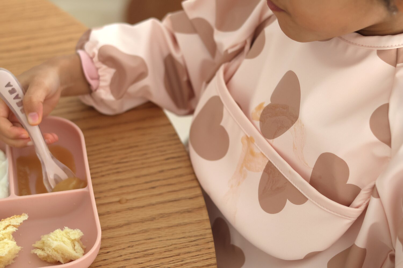  Silicone Suction Plate and Spoon Set Cotton Candy