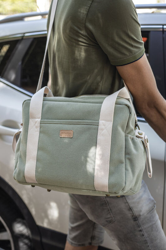 Bolso cambiador Paris sage green