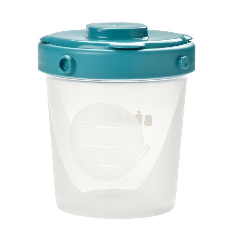 Lot de 6 portions clip 2&egrave;me &acirc;ge 200 ml Neon/Bleu