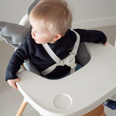 Evolu Tablette De Chaise - Abs - Blanc + Napperon En Silicon